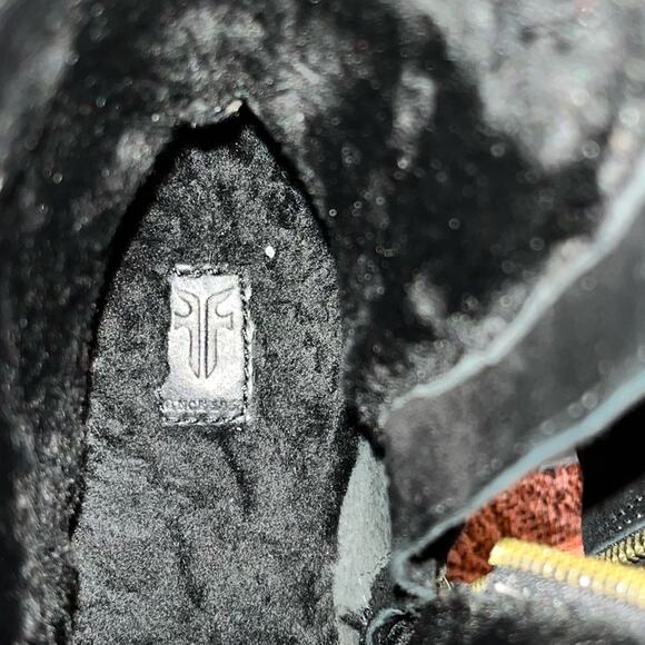 Frye Jen Shearling Short Waterproof Winter Boots Size 9 Black - Picture 12 of 15